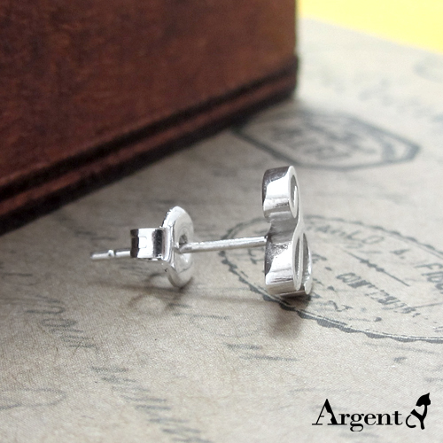 耳針款英文字母純銀耳環單邊銀飾|客製化耳環