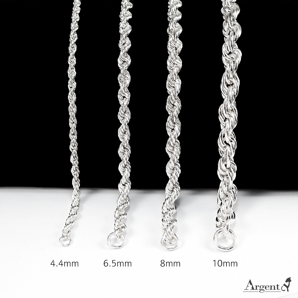 編繩（手工麻花鍊）純銀項鍊|999銀飾 