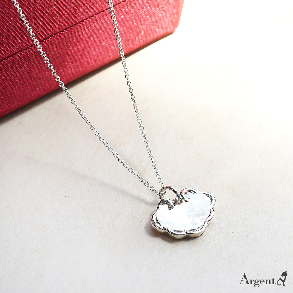 平安鎖(銀鍊款)純銀項鍊