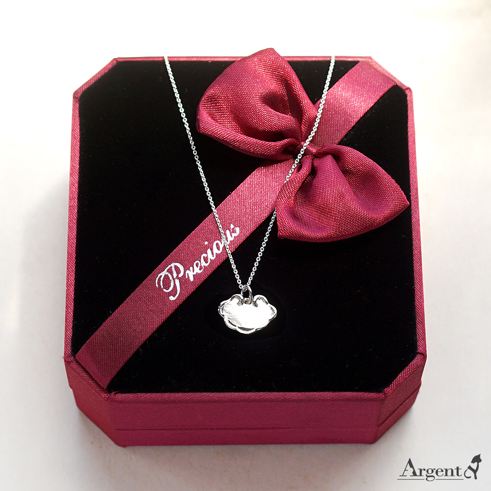 平安鎖(銀鍊款)純銀項鍊