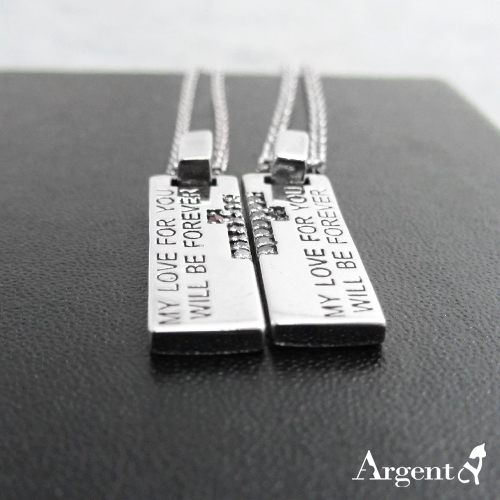 天生伴侶情人純銀對鍊|情侶對鍊推薦