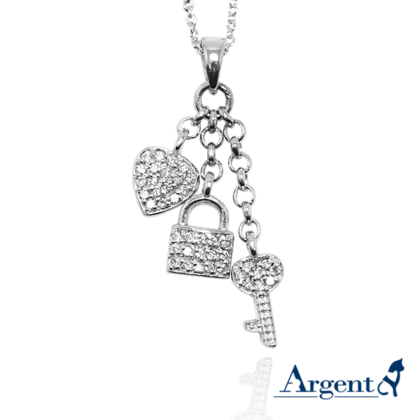「真愛鎖鑰」純銀項鍊銀飾|銀項鍊推薦