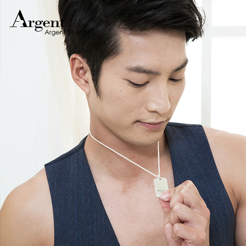 立體軍牌中英文刻字項鍊銀飾|客製化項鍊刻字訂做