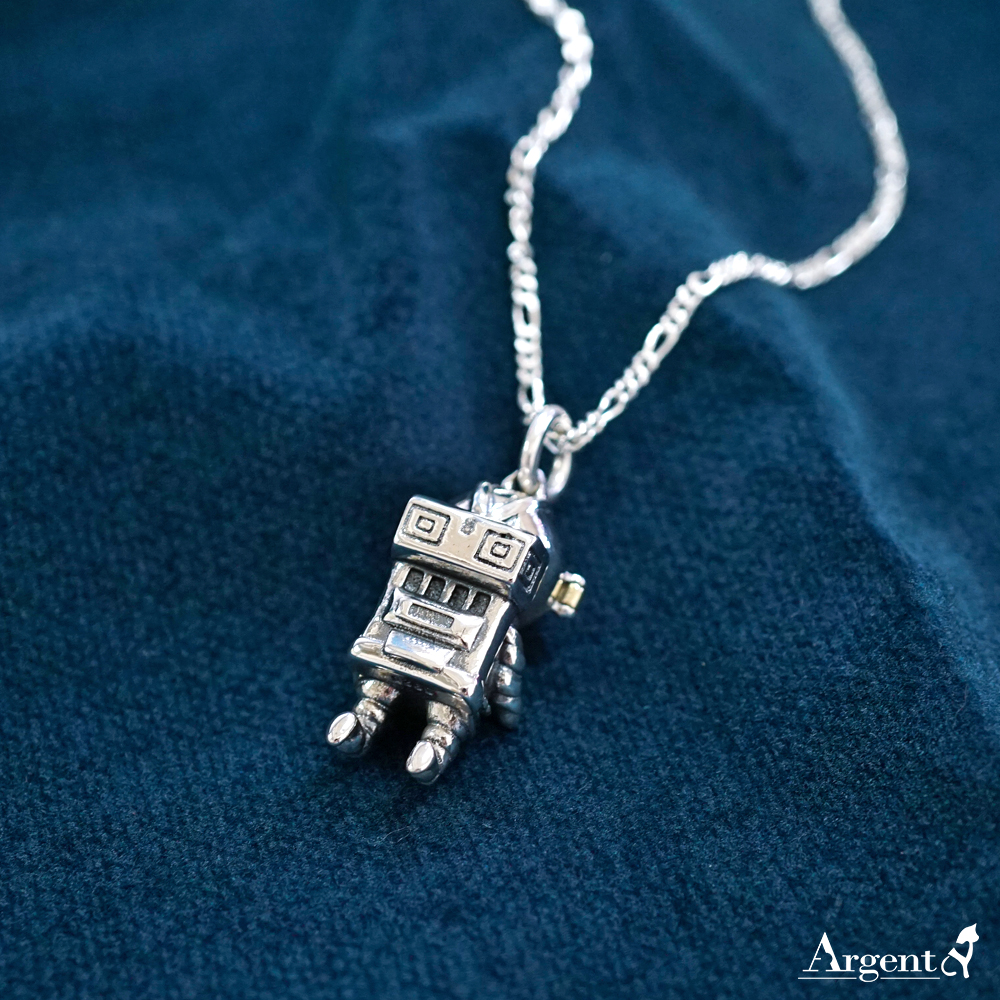 太空人造型純銀項鍊|銀飾推薦