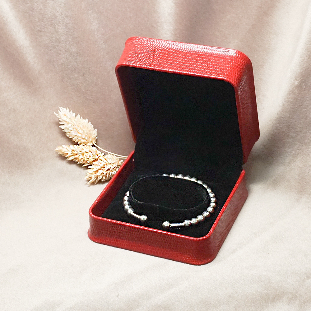 生日結婚送禮盒|皇家貴族手環盒(外紅內黑) 