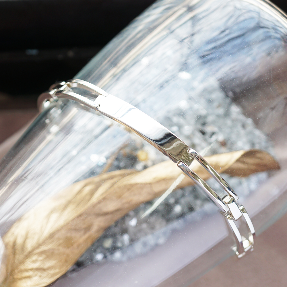 「尋跡(無刻字)」純銀手環