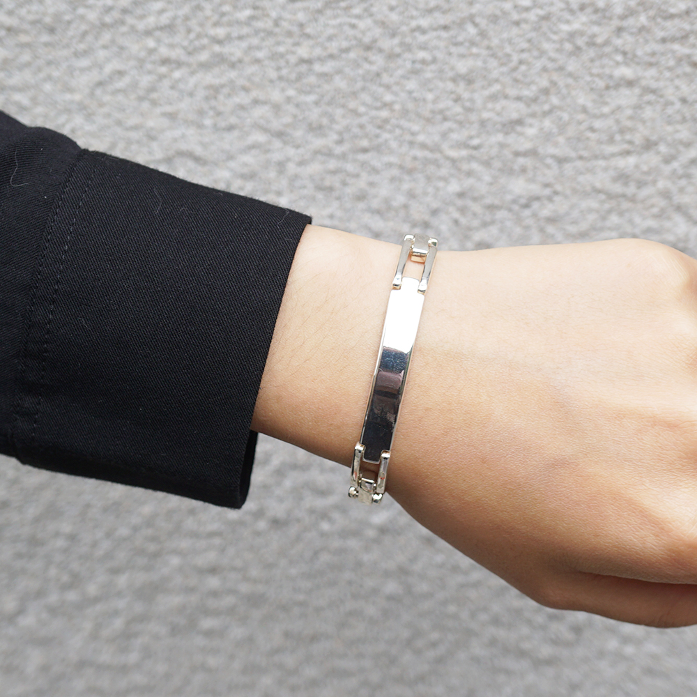 「尋跡(無刻字)」純銀手環