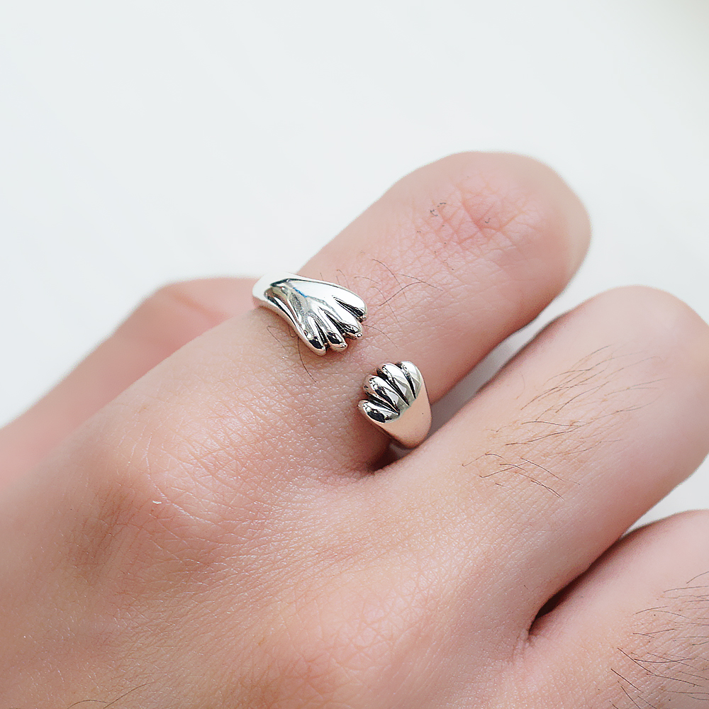 「貓爪」動物造型雕刻純銀戒指|戒指推薦